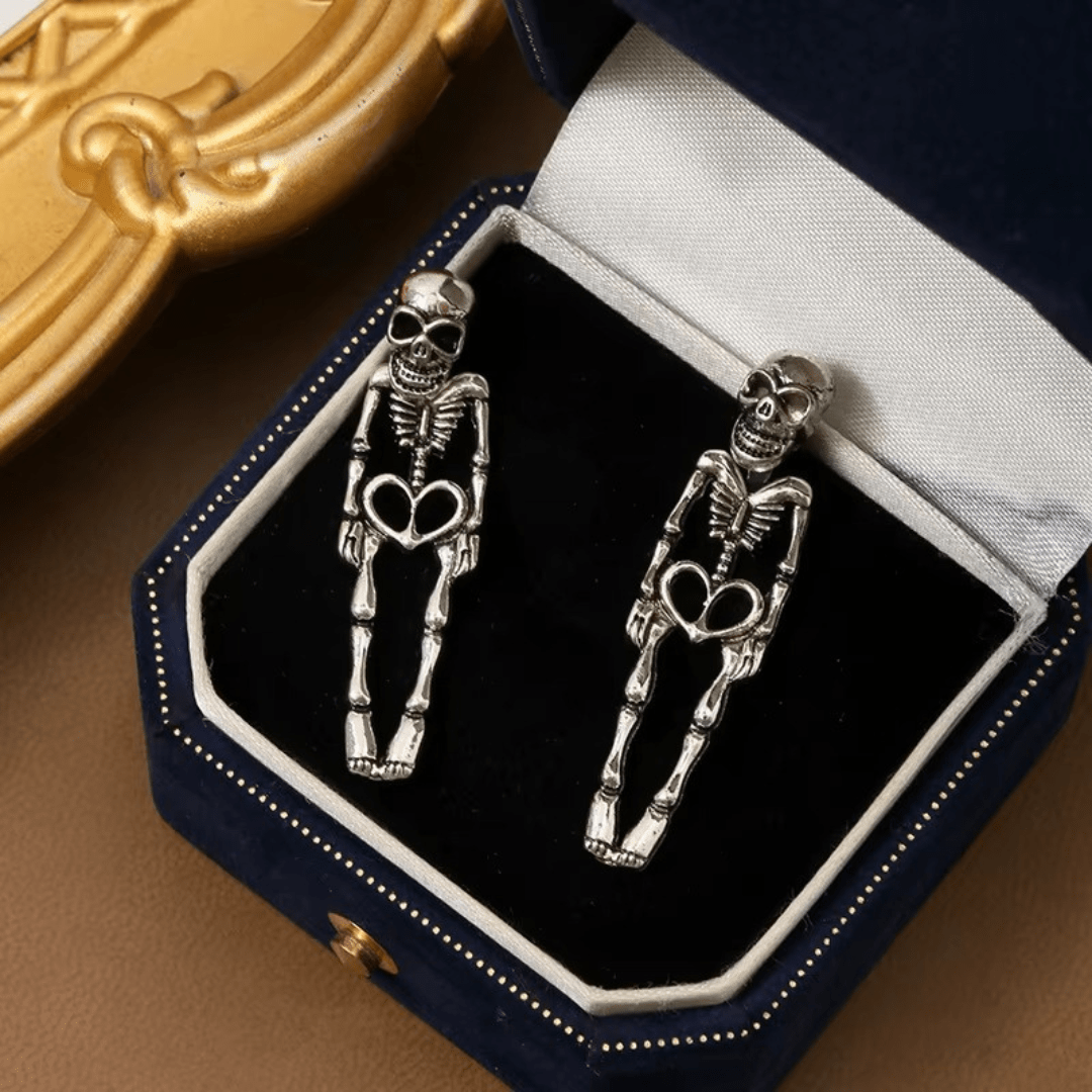Dark Romance Ear Jacket Skeleton Earrings - Dolbrook Jewelers