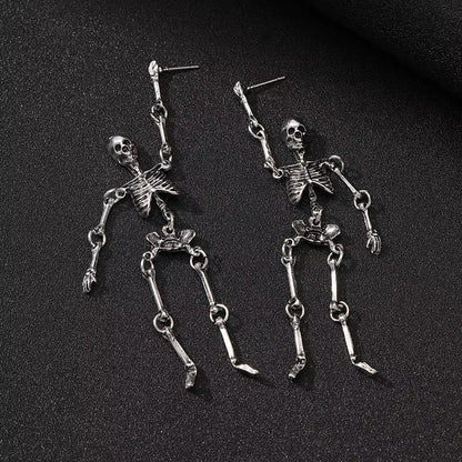 Dark Romance Skeleton Dangles - Dolbrook Jewelers