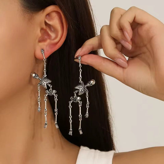 Dark Romance Skeleton Dangles - Dolbrook Jewelers