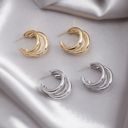 Delphine Twisted Hoop Earrings - Dolbrook Jewelers