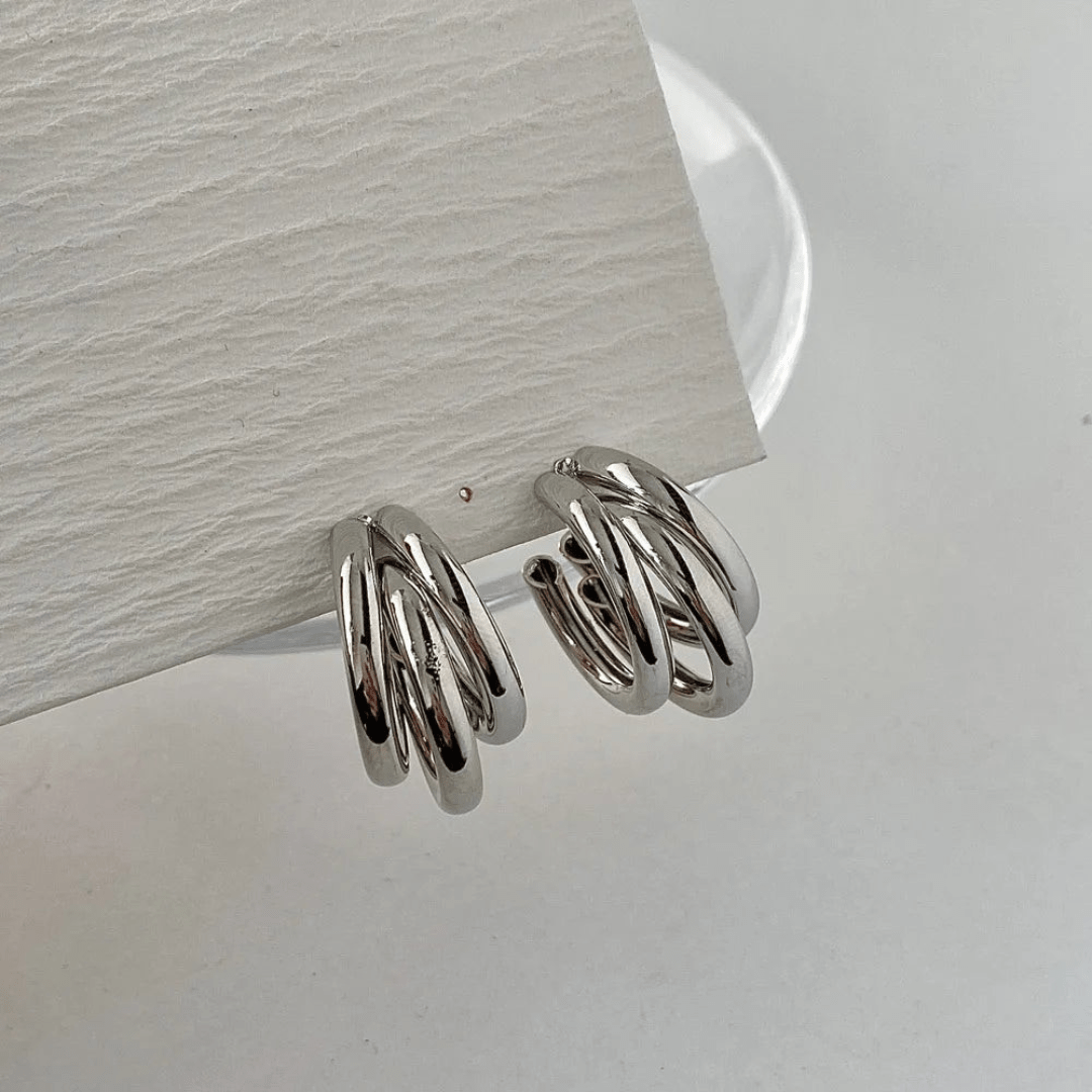 Delphine Twisted Hoop Earrings - Dolbrook Jewelers