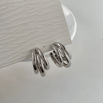 Delphine Twisted Hoop Earrings - Dolbrook Jewelers