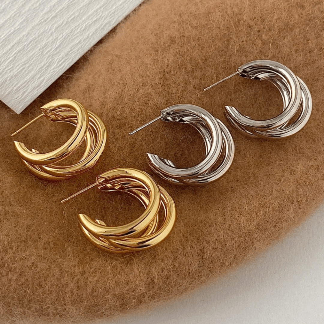 Delphine Twisted Hoop Earrings - Dolbrook Jewelers