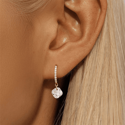 Diana Crown Jewel Hoops - Dolbrook Jewelers