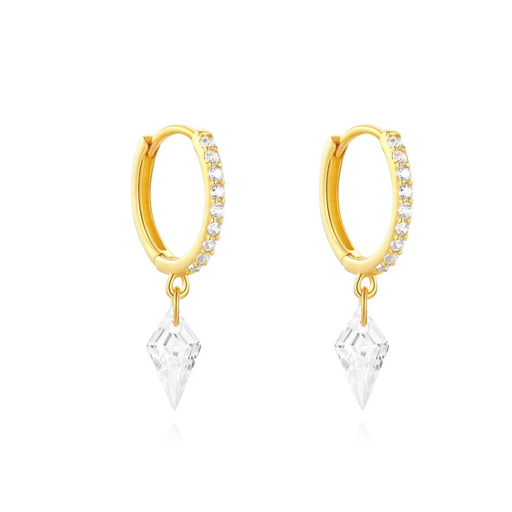 Diana Crown Jewel Hoops - Dolbrook Jewelers