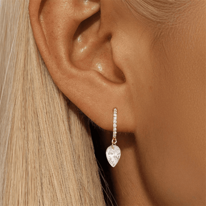 Diana Crown Jewel Hoops - Dolbrook Jewelers