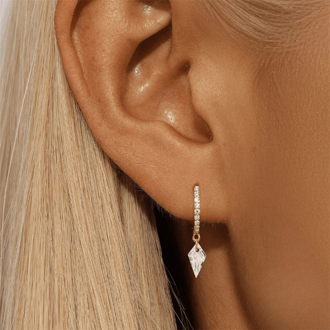 Diana Crown Jewel Hoops - Dolbrook Jewelers