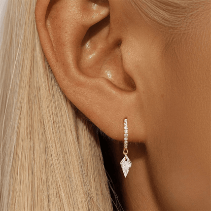 Diana Crown Jewel Hoops - Dolbrook Jewelers