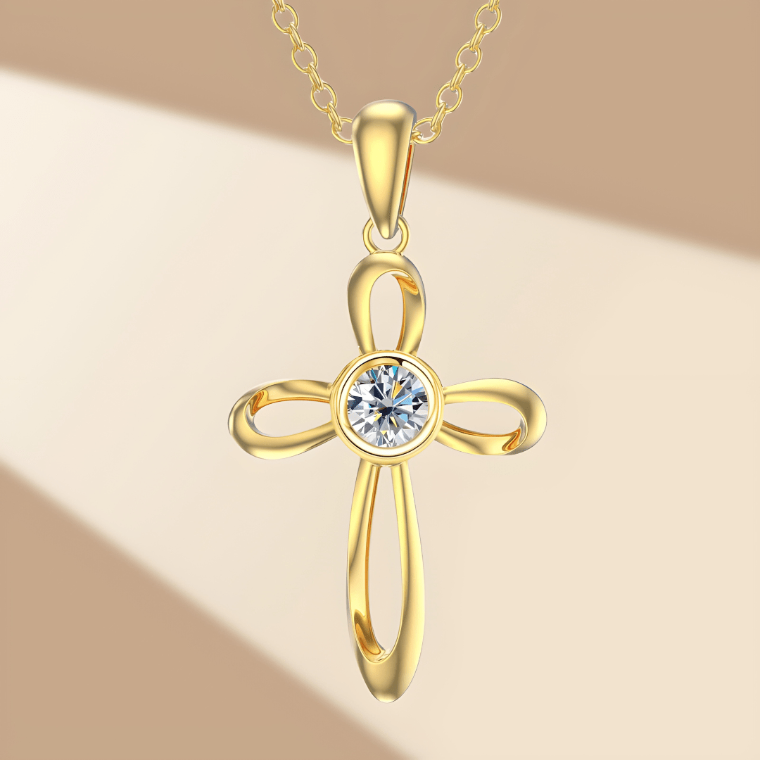 Divine Sparkle Moissanite Necklace | 925 Sterling Silver - Dolbrook Jewelers