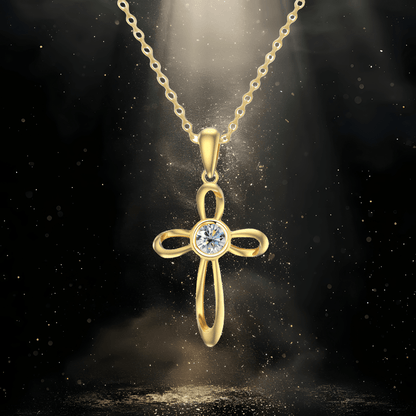 Divine Sparkle Moissanite Necklace | 925 Sterling Silver - Dolbrook Jewelers