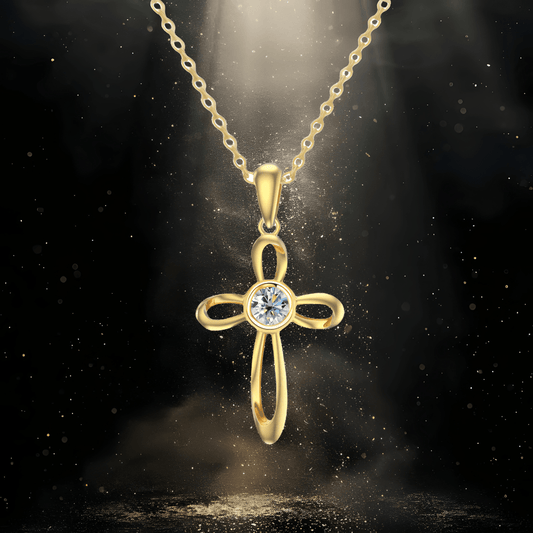 Divine Sparkle Moissanite Necklace | 925 Sterling Silver - Dolbrook Jewelers