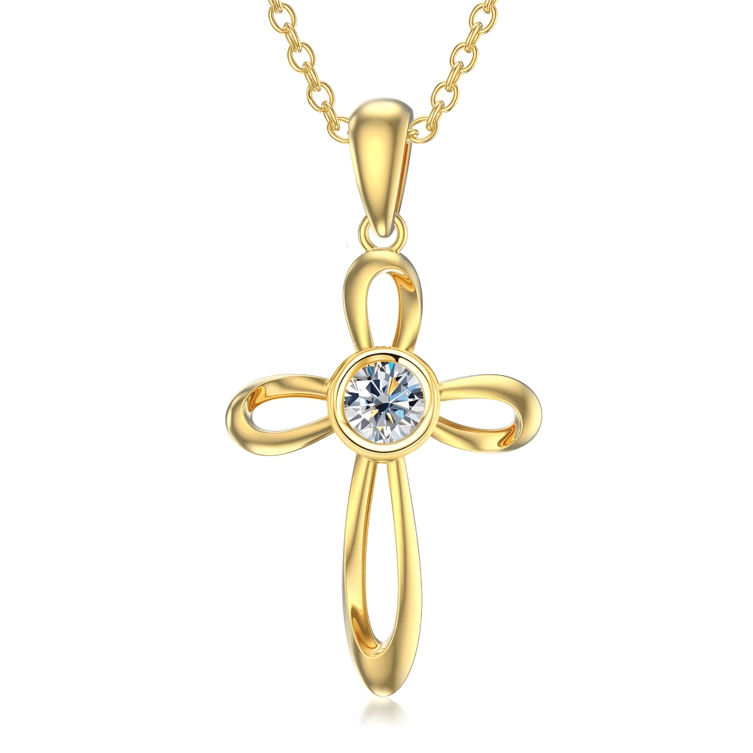 Divine Sparkle Moissanite Necklace | 925 Sterling Silver - Dolbrook Jewelers