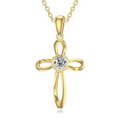 Divine Sparkle Moissanite Necklace | 925 Sterling Silver - Dolbrook Jewelers