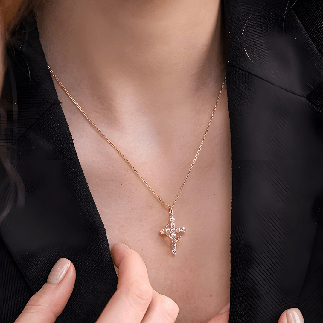 Elara Divine Sparkle Necklace | 925 Sterling Silver - Dolbrook Jewelers