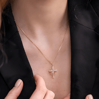 Elara Divine Sparkle Necklace | 925 Sterling Silver - Dolbrook Jewelers