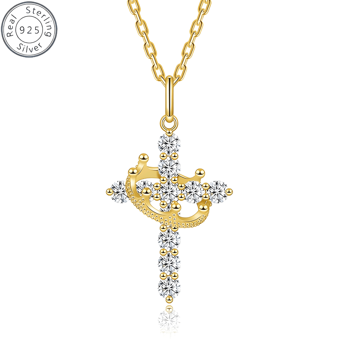 Elara Divine Sparkle Necklace | 925 Sterling Silver - Dolbrook Jewelers