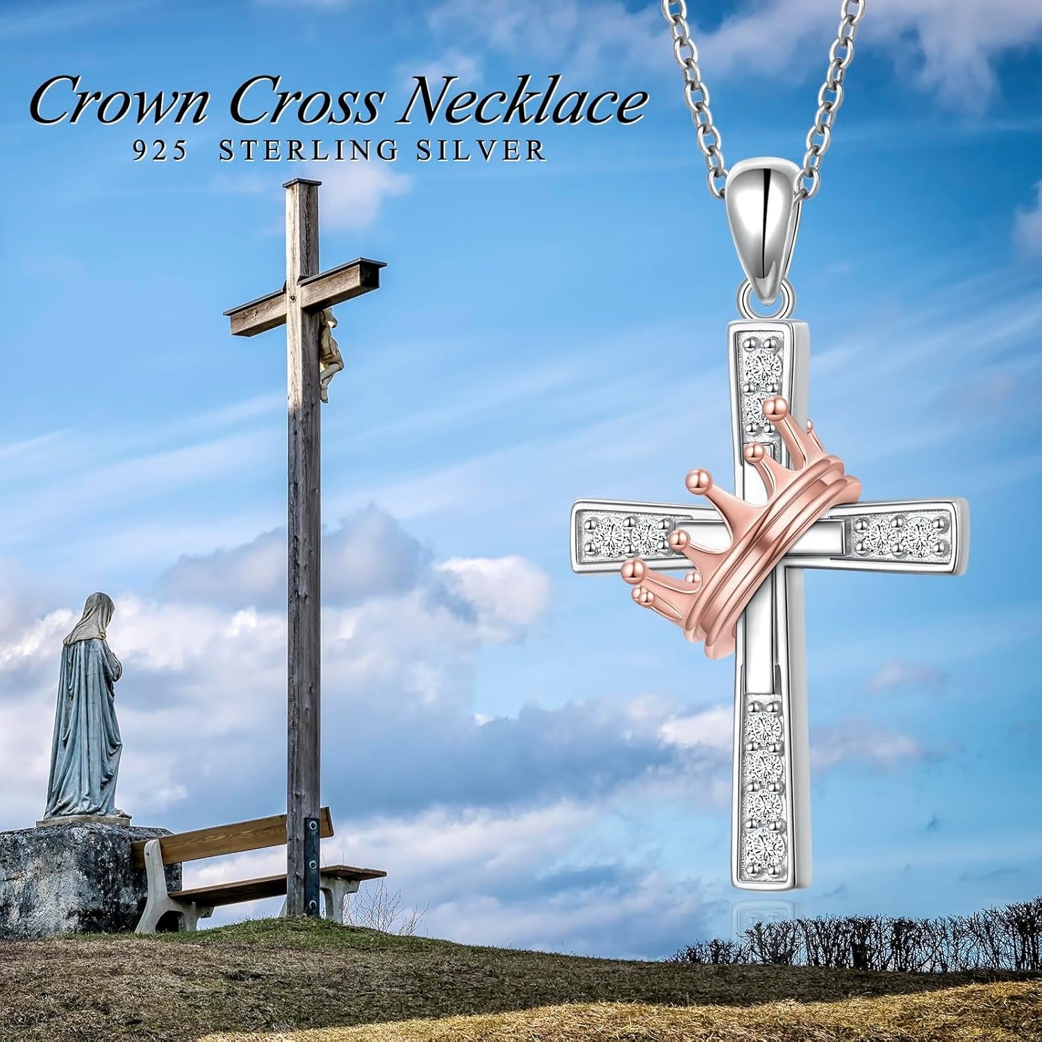 Faith Pendant Necklace | 925 Sterling Silver - Dolbrook Jewelers