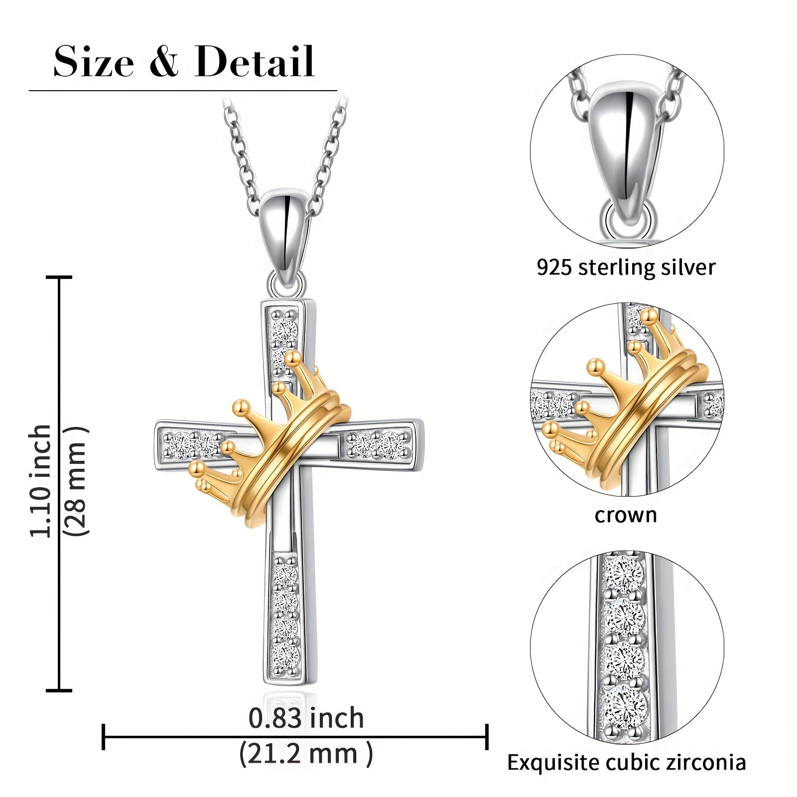 Faith Pendant Necklace | 925 Sterling Silver - Dolbrook Jewelers