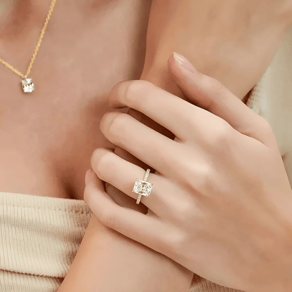 Forever Brilliant Pavé Solitaire Ring - Dolbrook Jewelers