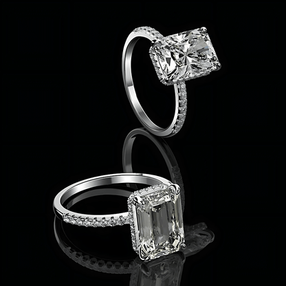 Forever Brilliant Pavé Solitaire Ring - Dolbrook Jewelers