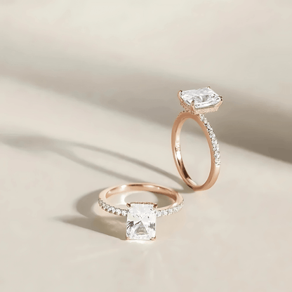 Forever Brilliant Pavé Solitaire Ring - Dolbrook Jewelers