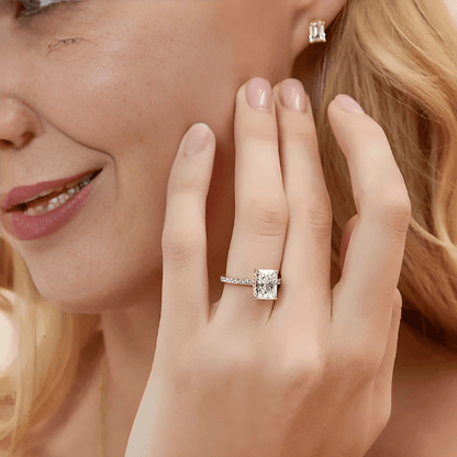 Forever Brilliant Pavé Solitaire Ring - Dolbrook Jewelers