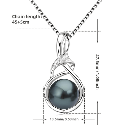 Genuine Tahitian Black Pearl Necklace - Dolbrook Jewelers