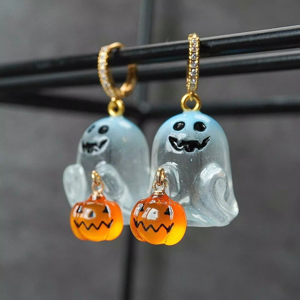 Ghostly Trick or Treat Hoops - Dolbrook Jewelers