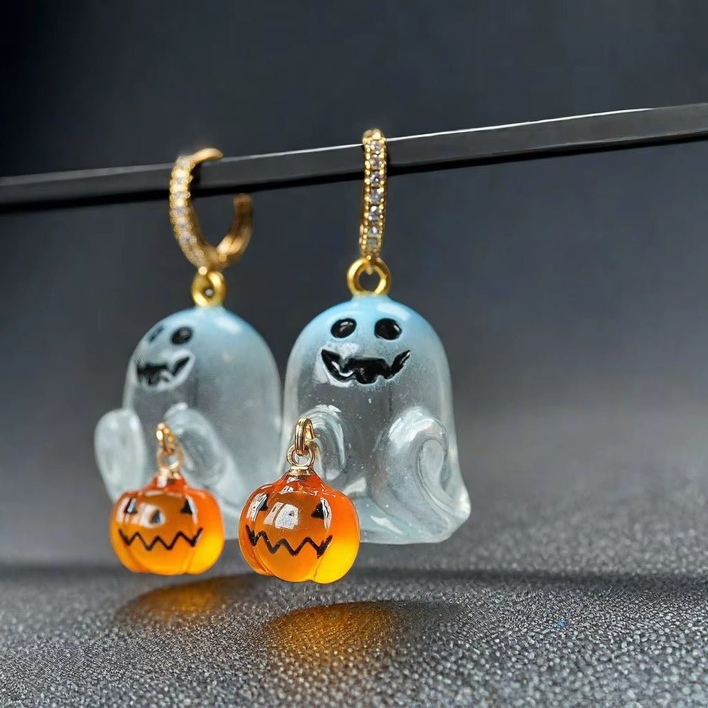 Ghostly Trick or Treat Hoops - Dolbrook Jewelers