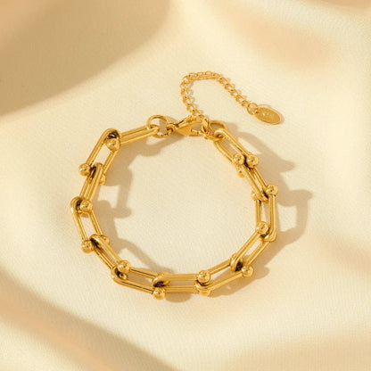 Gold Beaded Link Collection - Dolbrook Jewelers