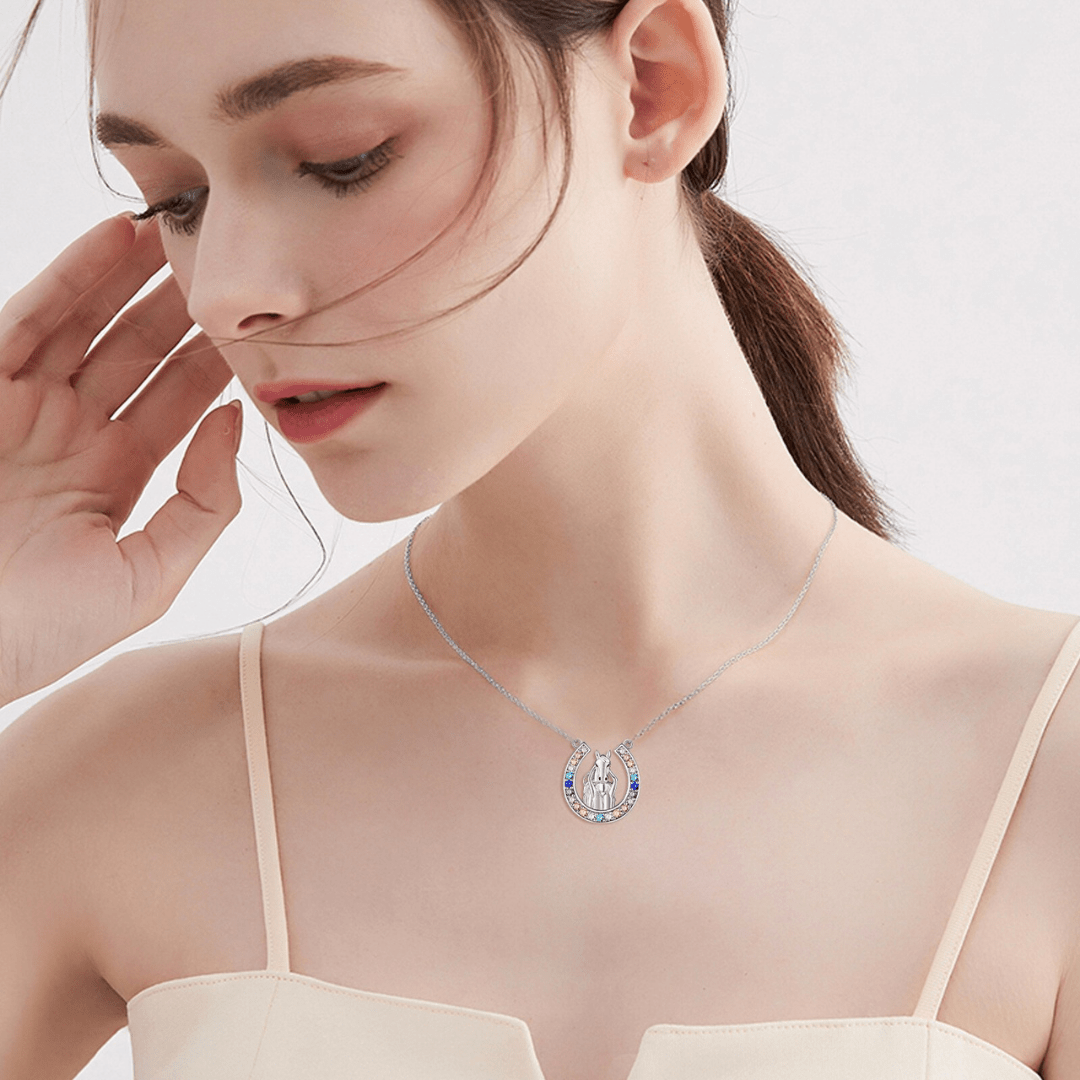 Heartland Bond Rainbow Horseshoe Necklace - Dolbrook Jewelers