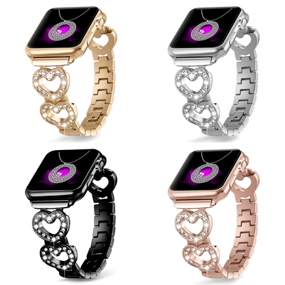 HeartLink Crystal Apple Watch Band - Dolbrook Jewelers
