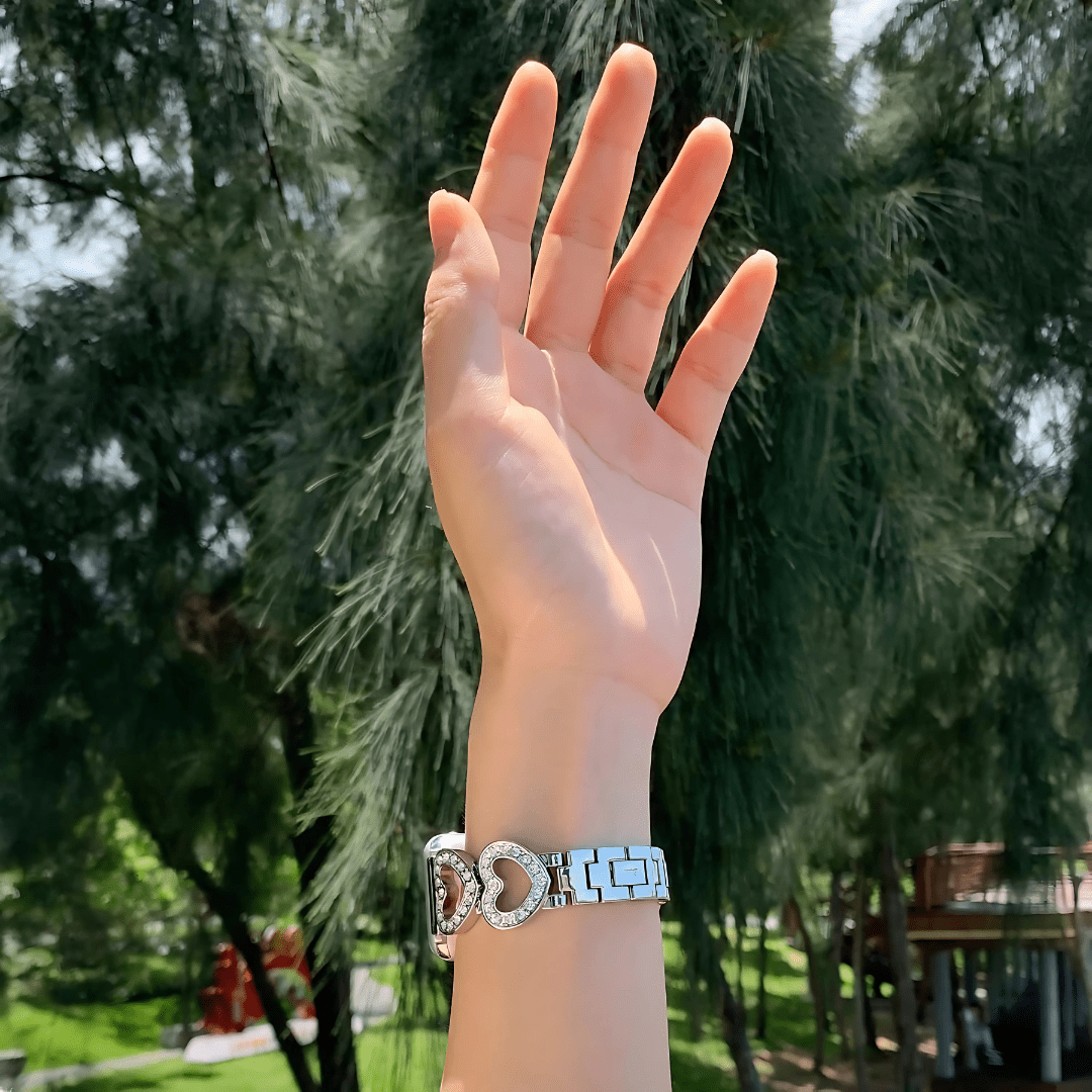 HeartLink Crystal Apple Watch Band - Dolbrook Jewelers