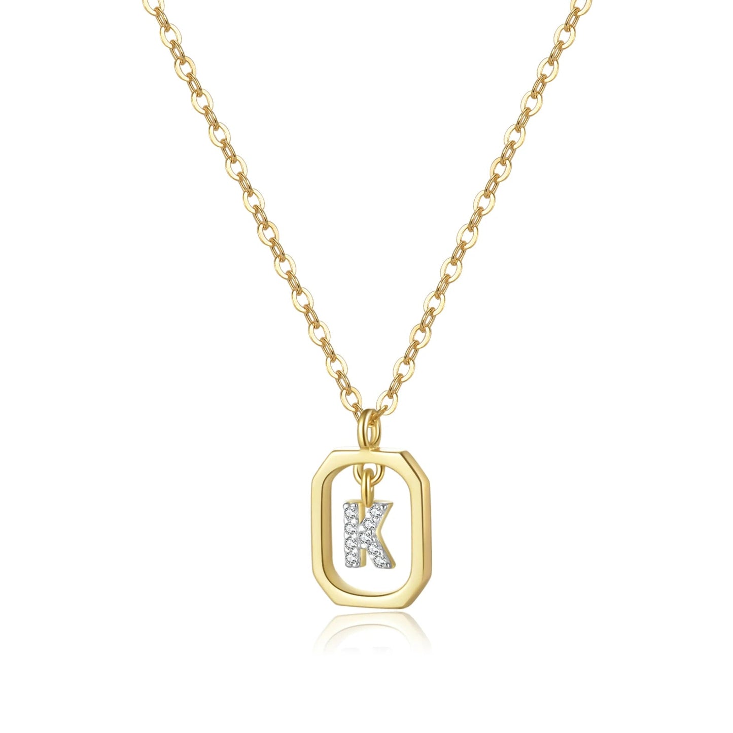 Her Story Initial Necklace | Sparkling Letter Pendant - Dolbrook Jewelers