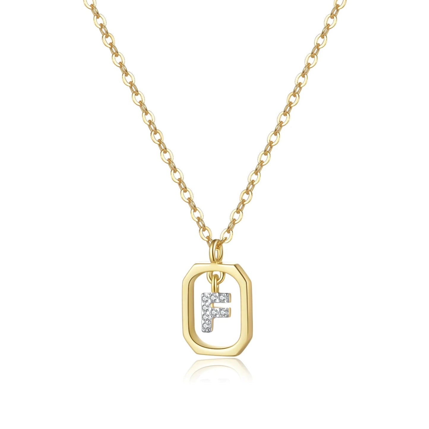 Her Story Initial Necklace | Sparkling Letter Pendant - Dolbrook Jewelers