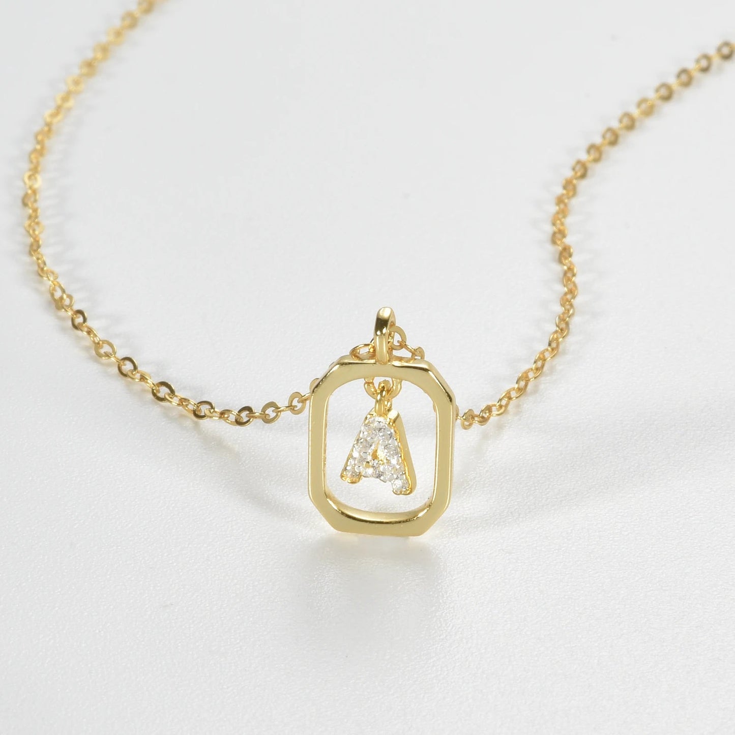 Her Story Initial Necklace | Sparkling Letter Pendant - Dolbrook Jewelers