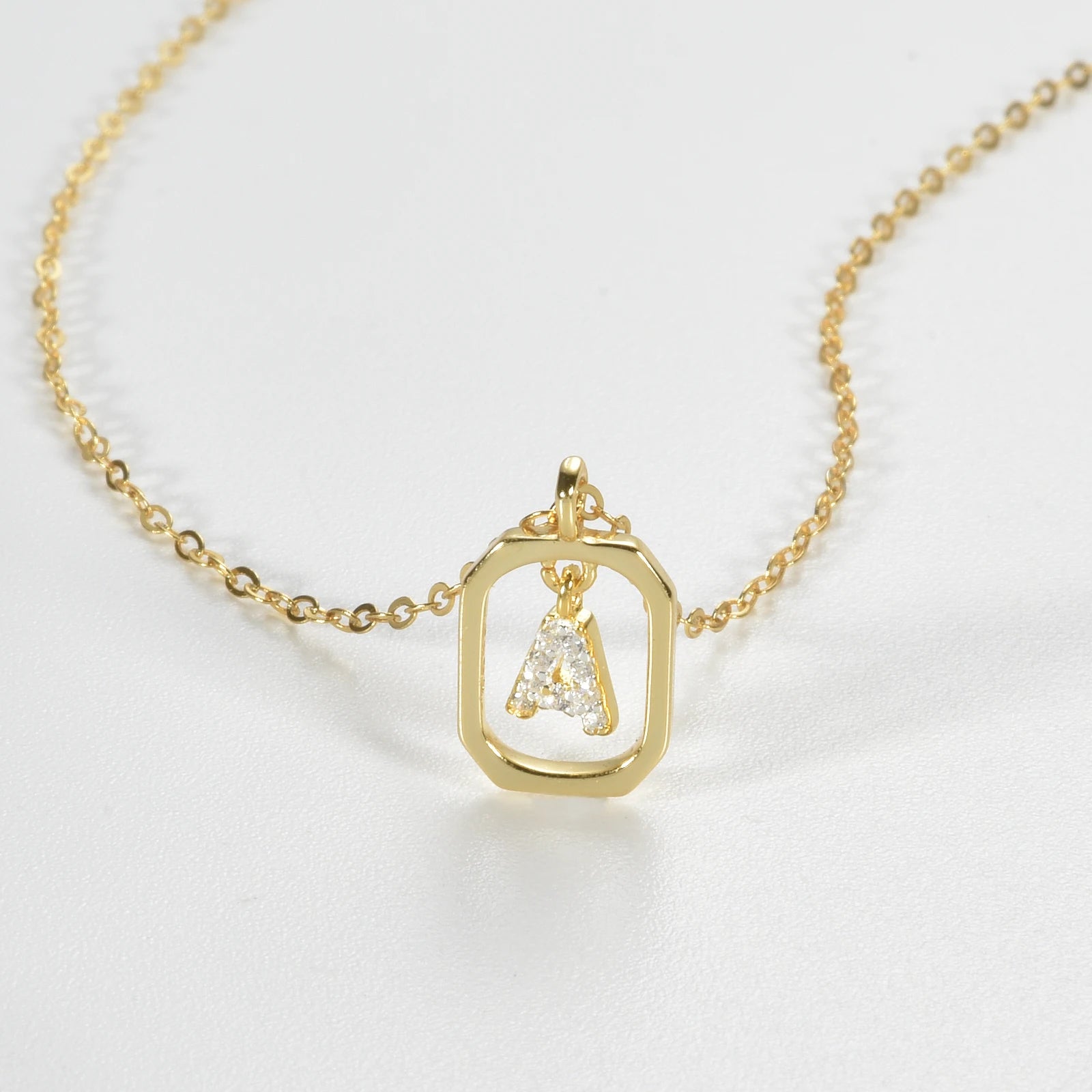 Her Story Initial Necklace | Sparkling Letter Pendant - Dolbrook Jewelers