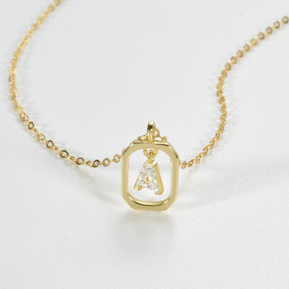 Her Story Initial Necklace | Sparkling Letter Pendant - Dolbrook Jewelers