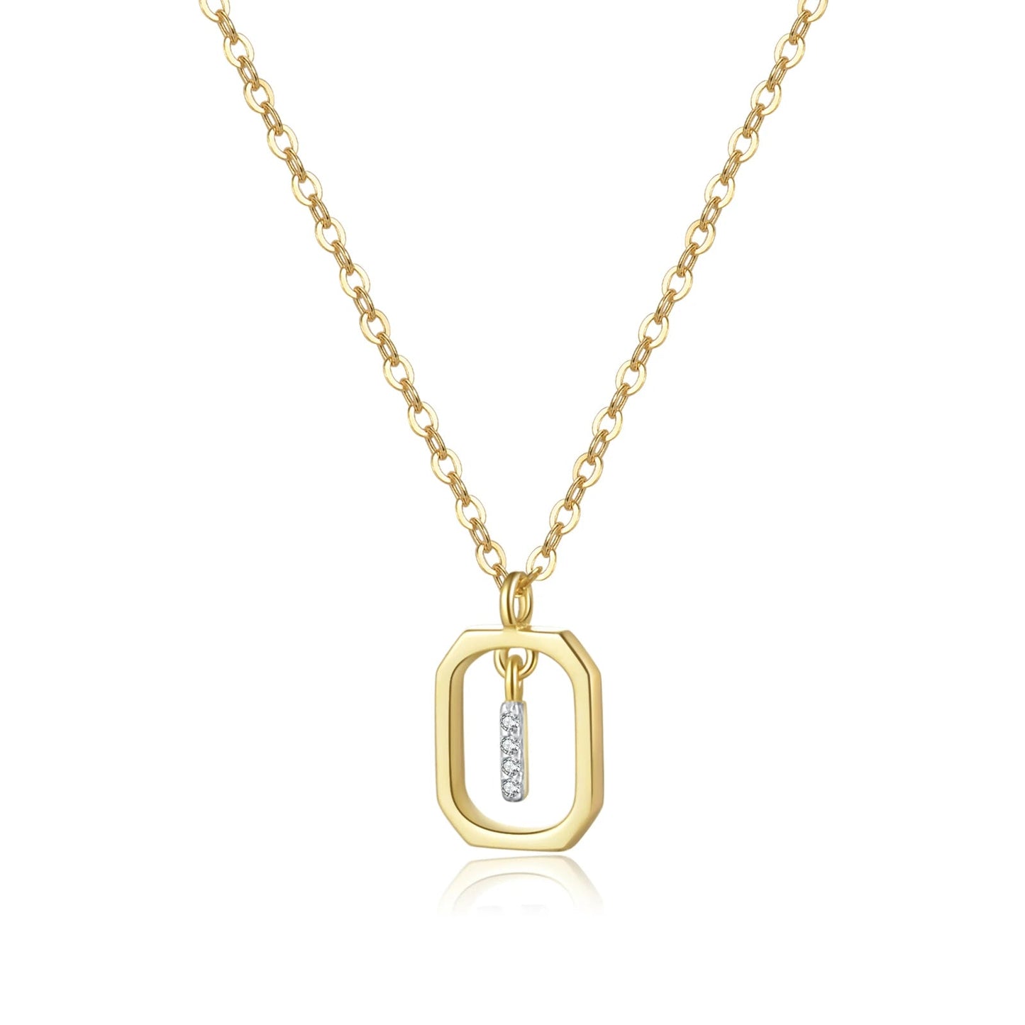 Her Story Initial Necklace | Sparkling Letter Pendant - Dolbrook Jewelers