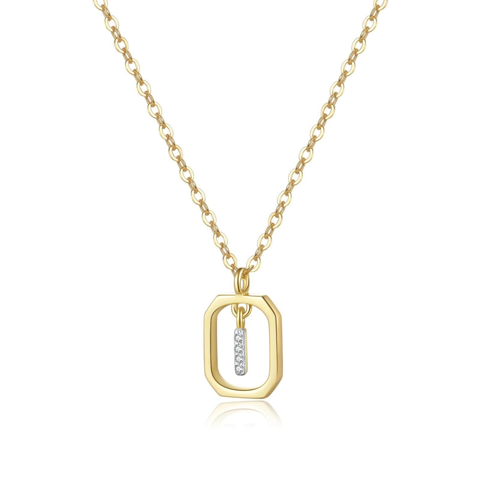 Her Story Initial Necklace | Sparkling Letter Pendant - Dolbrook Jewelers