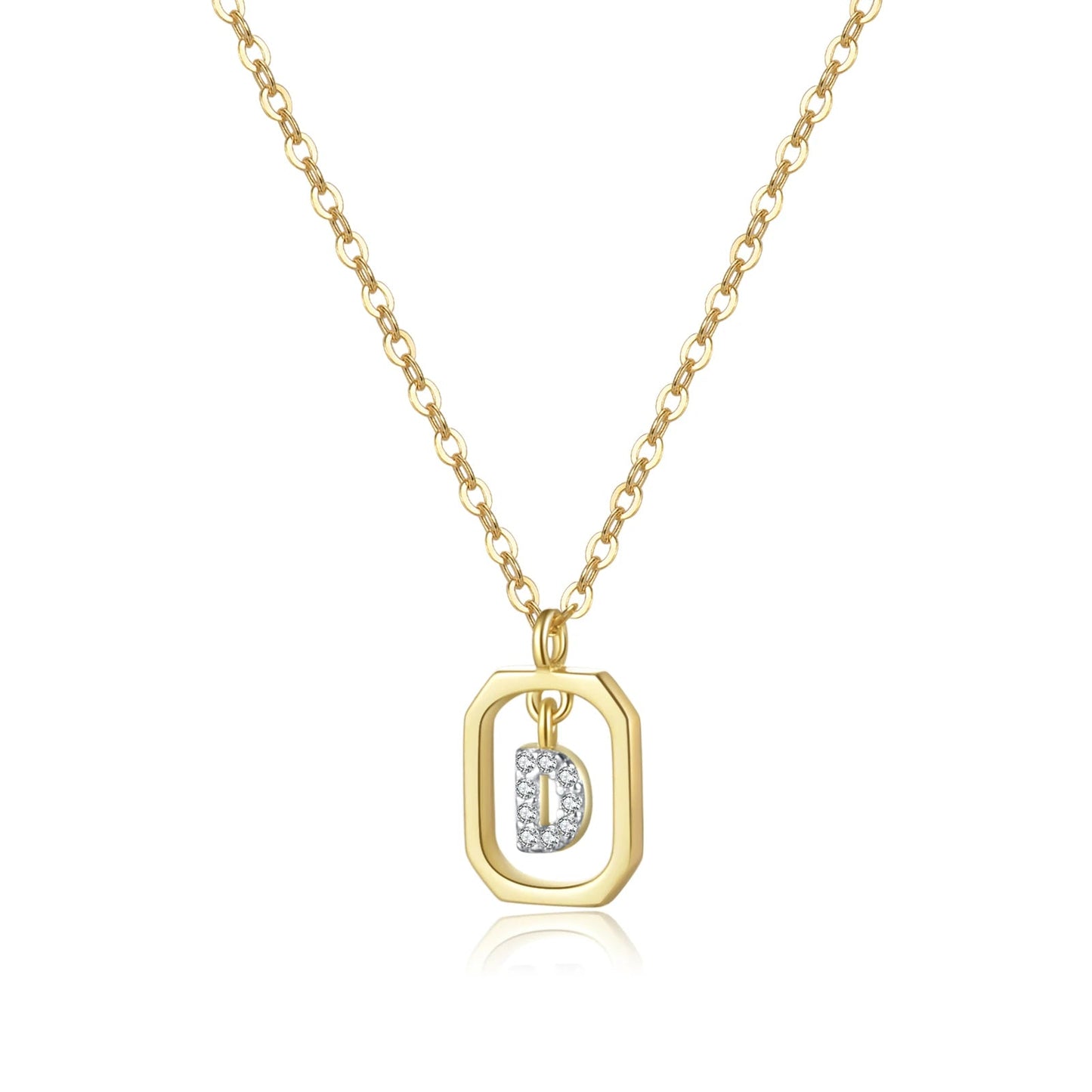 Her Story Initial Necklace | Sparkling Letter Pendant - Dolbrook Jewelers