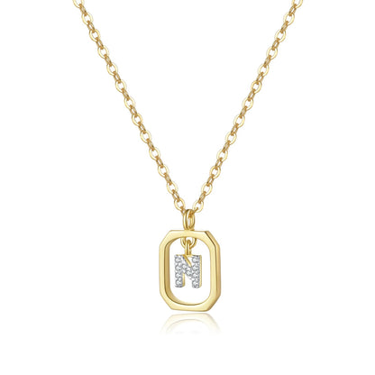 Her Story Initial Necklace | Sparkling Letter Pendant - Dolbrook Jewelers