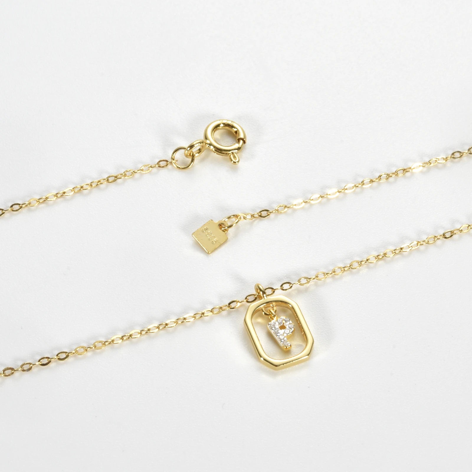 Her Story Initial Necklace | Sparkling Letter Pendant - Dolbrook Jewelers