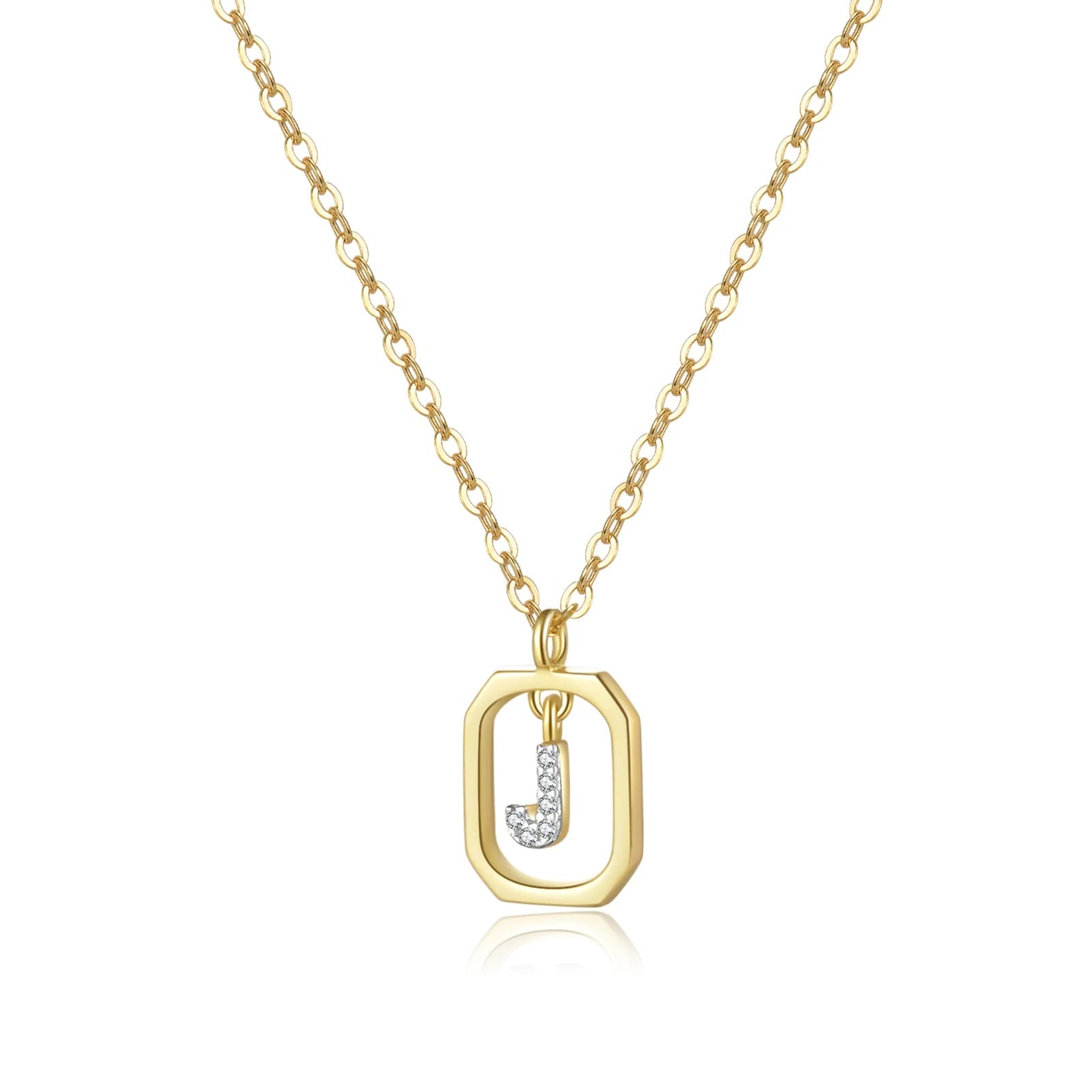 Her Story Initial Necklace | Sparkling Letter Pendant - Dolbrook Jewelers