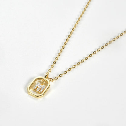 Her Story Initial Necklace | Sparkling Letter Pendant - Dolbrook Jewelers