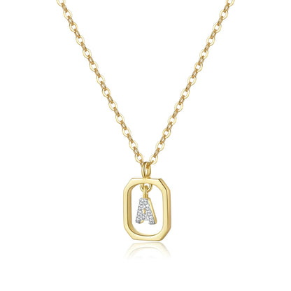 Her Story Initial Necklace | Sparkling Letter Pendant - Dolbrook Jewelers