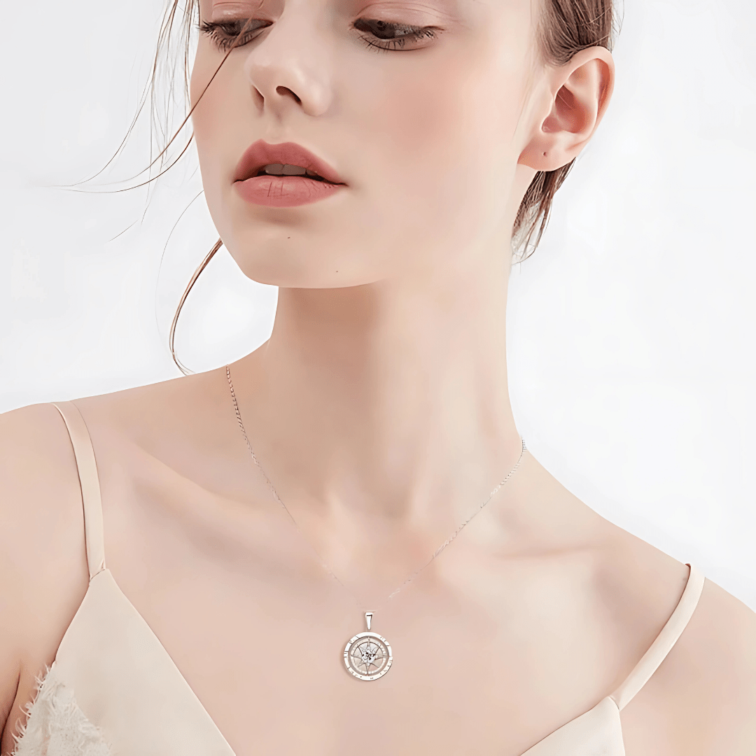 "I'd Be Lost Without You" Compass Necklace - Dolbrook Jewelers
