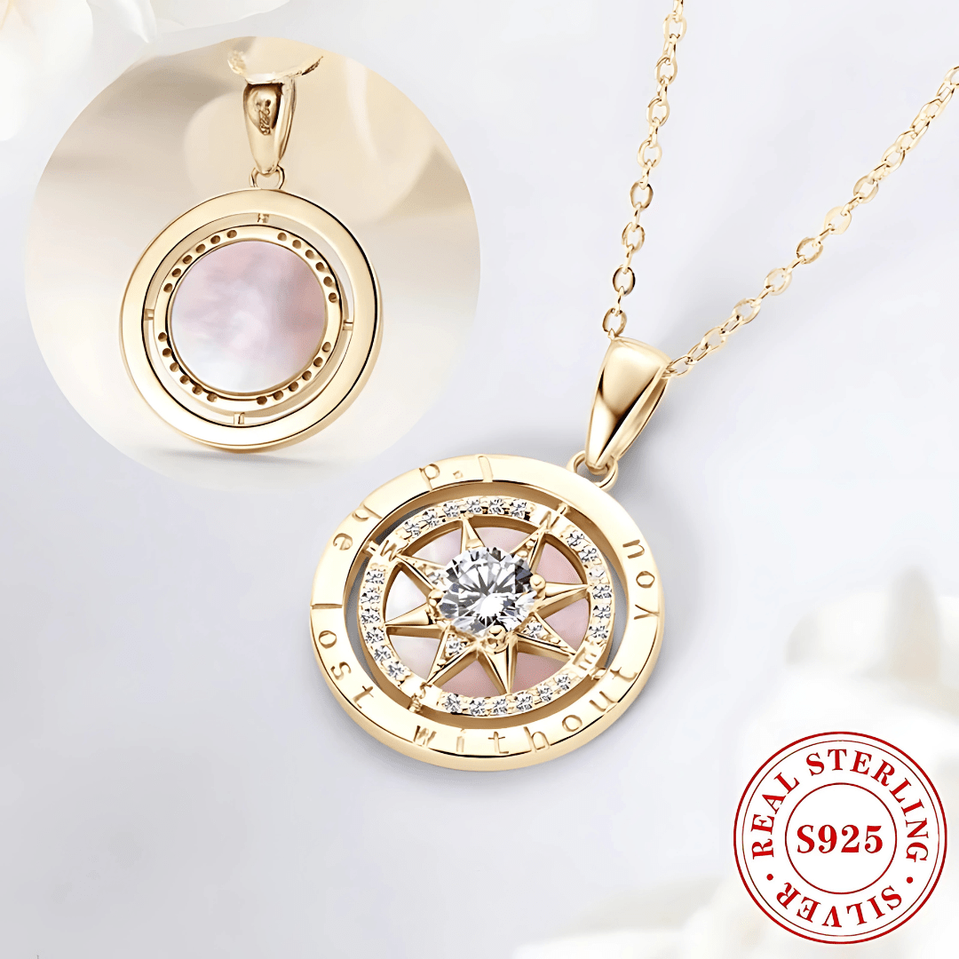 "I'd Be Lost Without You" Compass Necklace - Dolbrook Jewelers