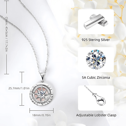 "I'd Be Lost Without You" Compass Necklace - Dolbrook Jewelers