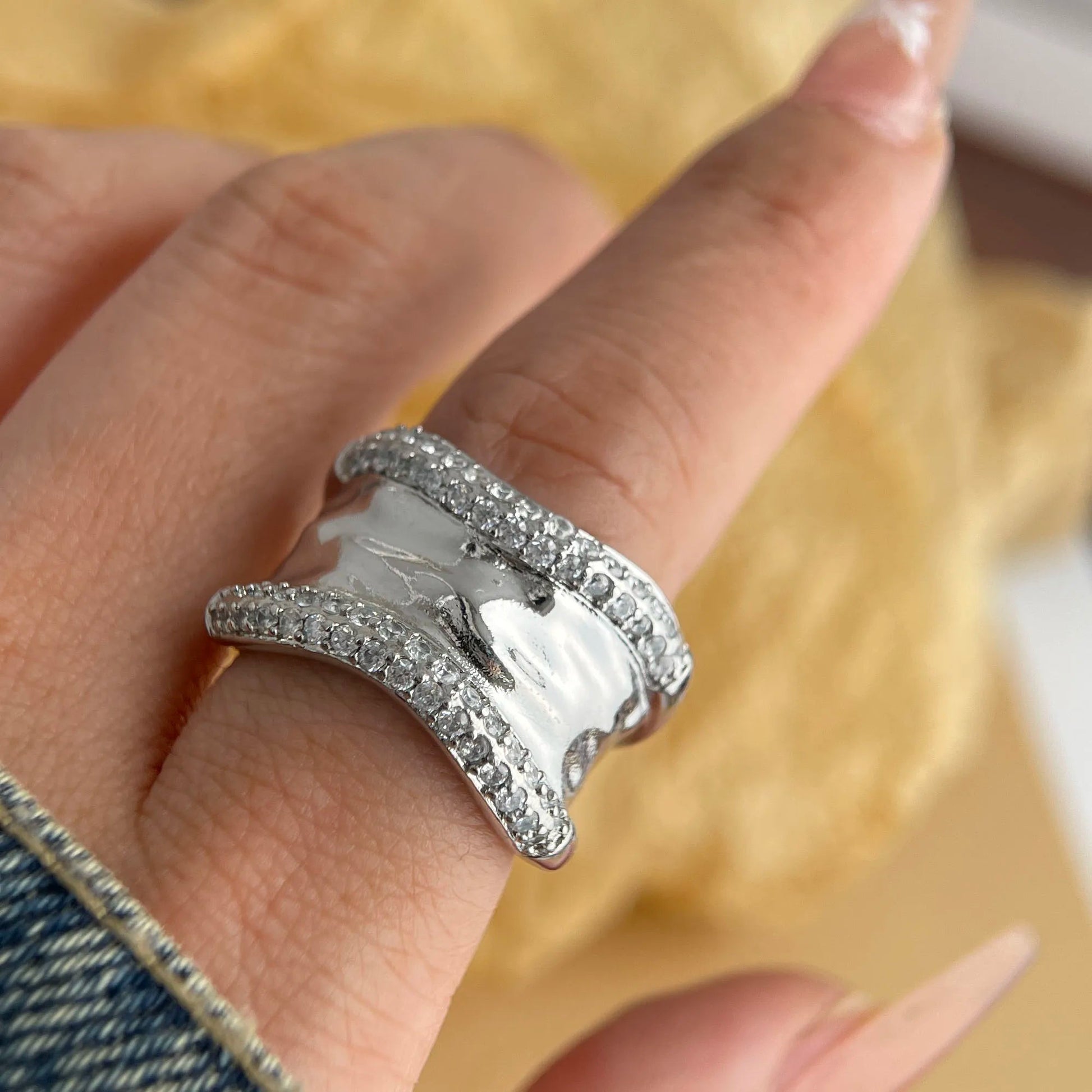 Isabella Pavé Crown Ring - Dolbrook Jewelers